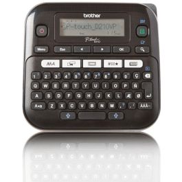Brother PT-D210VP Rotuladora P-Touch QWERTY 3.5/6/9/12 mm, Velocidad 20 mm/s, Incluye AC y Pilas, Value Pack