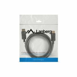 Lanberg Cable Displayport Macho Macho 4K Versión 1.2 Negro 3 Metros
