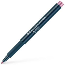 Faber Castell Rotulador Punta de Fibra Metallics Marker Berry Nice (Set de 10) para Papel, Cartón, Vidrio, Plástico, Metal, Piedra (Set de 10)
