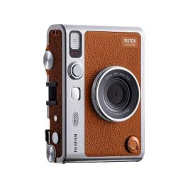 FUJIFILM Instax Mini Evo Cámara Híbrida de Fotografía Instantánea con Impresora Integrada y Conectividad Bluetooth, Sensor CMOS 1/5", Pantalla TFT 3", Color Marrón