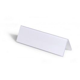 Durable Portanombres De Mesa Transparente 61x210 mm