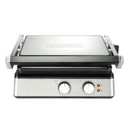 Bourgini Grill Classic Contact Grill Pure - Sandwichera, Panini Grill y Placa de Grill Doble con Revestimiento Cerámico sin PFAS, Termostato Manual y Temporizador