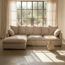 Sofá Chaise Longue Beige Dm-Tejido Salón 254 X 158 X 84 cm Precio: 1700.0016. SKU: B15TX5SZFX