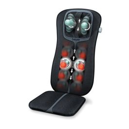 Beurer MG-254 Funda Asiento Masaje Shiatsu con Calor y Luz para Espalda y Cuello, Ajustable