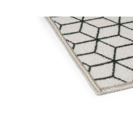 Kinvara Alfombra Multiusos 40x90 cm Poliamida Gris y Negro (Set de 24)