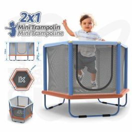 Cama Elástica Infantil con Red de Seguridad Ociotrends 140 X 110 CM Cama Elástica Infantil con Red de Seguridad Ociotrends 140 X 110 CM