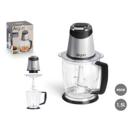 Picador Automático Argon 1.5L 400W, Acero Inoxidable, 18.7x24x18.7 cm, Negro/Plata (6 Unidades) Precio: 202.6266. SKU: B165GWGGH3