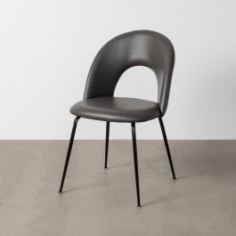 Silla Gris Simil Piel Contract 49 X 60 X 81 cm
