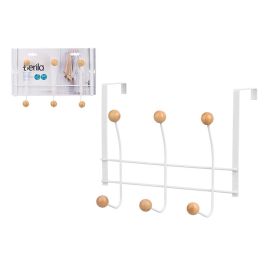 Percha 6 Colgadores Blanca Berilo - Metal y Bambú 28x6.5x22 cm (24 Unidades) Precio: 78.58999973. SKU: B1K56HF8T4