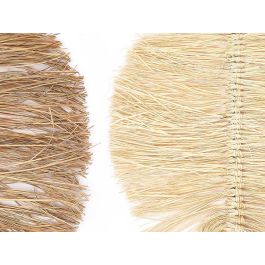 Giftdecor Colgante Hoja Palma Rattan Fibra Natural 34x50x1 cm 2 Colores Beige Marron