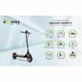 Ezway Patinete Eléctrico Todoterreno Plegable Infinity 10 48V 800W con Luz de Freno e Intermitentes