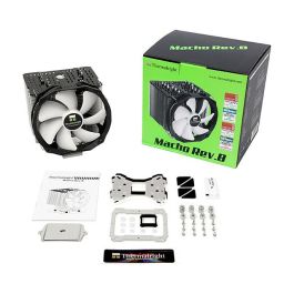 Thermalright Macho Rev.B Enfriador CPU FMx.AM3/4.115x.20xx TDP 280W Plata 1 Ventilador 6 Tubos Disipadores