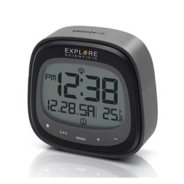 Explore Scientific RDC-3006 Reloj Despertador Negro con Función Táctil y Temperatura Interior Explore Scientific RDC-3006 Reloj Despertador Negro con Función Táctil y Temperatura Interior