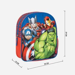 Mochila infantil escolar avengers 25.0 x 20.0 x 30.0 cm