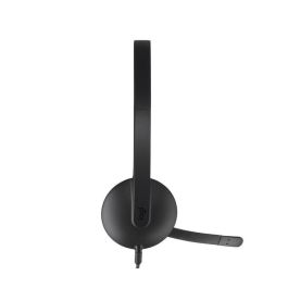 Logitech H340 Auriculares USB para Ordenador con Micrófono Cancelación de Ruido Plug-and-Play para VOIP y Skype Cómodos