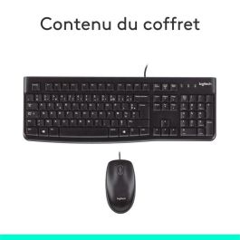 Logitech MK120 Teclado y Mouse USB Francés AZERTY con Cable