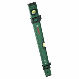 Bosch BOS4053423253856 Nivel de burbuja de 60 cm con 2 cursores, ampollas fluorescentes horizontales y verticales, escala métrica, ranura en V