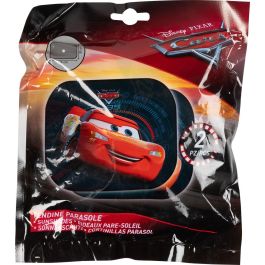 Disney Cars Cortinas Laterales Coche Parasol UV con Ventosa Gráficos Exclusivos 44x35 cm 2 Piezas CZ10245