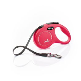 Flexi New Classic Correa de Cinta 5 Metros Talla S Rojo