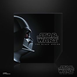 Hasbro F5514 Casco Electrónico Premium Darth Vader Star Wars: Sonidos de Respiración, Inspirado en Obi-Wan Kenobi, con Base