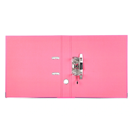 Liderpapel Archivador de Palanca A4 Documenta Forrado PVC Rado Lomo 52 mm Rosa con Compresor Metálico