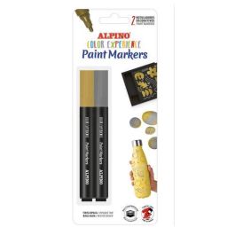 Alpino Rotuladores Crea Paint Marker Multisuperficies Oro Y Plata, Tinta Opaca Base de Agua, Blíster 2 Unidades Precio: 3.8999994. SKU: B1CFN52GAF