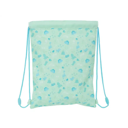 Bolsa Mochila con Cuerdas Safta Dino Verde 26 x 34 x 1 cm