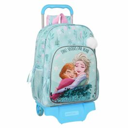 Mochila Escolar Frozen One heart Verde Turquesa 33 x 42 x 14 cm Precio: 26.59000047. SKU: B15HAX6M7W