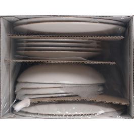 La Mediterranea Vajilla 12 Piezas Creta Monaco Ivory Brillo (2 Unidades)