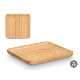 Kinvara Bandeja Cuadrada de Bambú 20x20 cm Natural (12 Unidades) Precio: 32.88999978. SKU: B187LVTAED