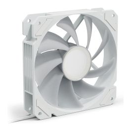 SHARKOON SHARK Mirror RGB PWM White Ventilador 120mm, Blanco con Iluminación LED PWM, para Carcasa de Ordenador, Flujo de Aire 99.52 m³/h