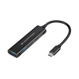 CONCEPTRONIC HUB 3.0 HUBBIES12B 4 PUERTOS USB 3.2 2 PUERTOS USB-C 2 PUERTOD USB-A COLOR NEGRO CARCASA DE ALUMINIO Precio: 19.59000043. SKU: S7821061