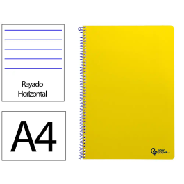 Liderpapel Cuaderno Espiral A4 Smart Tapa Blanda 80 Hojas 75gr Rayado Horizontal Con Margen Color Amarillo Precio: 7.99000026. SKU: B185J3GA92
