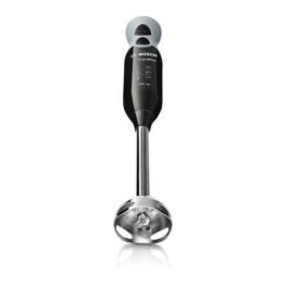 Bosch MSM67160 Batidora de Mano ErgoMixx 750W, 12+1 Velocidades, Negra, Cuchillas QuattroBlade, Picador, Varilla, Vaso
