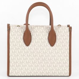 Bolso Mujer Michael Kors Mirella Beige 25 x 20 x 8 cm