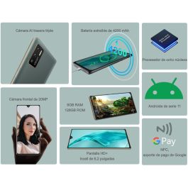 Cubot P50 Smartphone 128GB ROM 6GB RAM Android 11 Verde Cubot P50 Smartphone 128GB ROM 6GB RAM Android 11 Verde