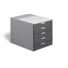 Durable Módulo 5 Cajones Varicolor 760558 Organizador Multicolor Apto A4