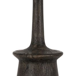 Base Lámpara Mesa Marrón Madera de Mango 18 X 18 X 35 cm