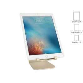 Rain Design Soporte mStand tablet para iPad - Ergonómico para Trabajar Cómodo y Video Chat Manos Libres - Color Oro