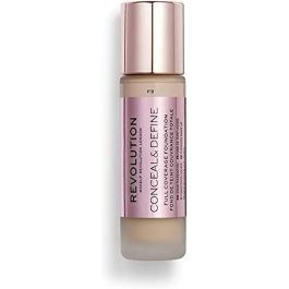 Revolution Make Up #F9 CONCEAL & DEFINE Base de Maquillaje Cobertura Total, Acabado Semi-Mate, Vegana, Sin Aceites, 23ml Revolution Make Up #F9 CONCEAL & DEFINE Base de Maquillaje Cobertura Total, Acabado Semi-Mate, Vegana, Sin Aceites, 23ml