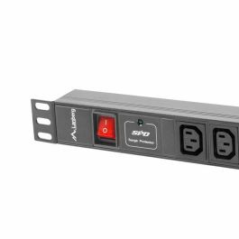 Regleta 19" 8 Tomas Schuko con On/Off Switch Lanberg PDU-08I-0200-C20-BK (2 m) Regleta 19" 8 Tomas Schuko con On/Off Switch Lanberg PDU-08I-0200-C20-BK (2 m)