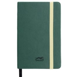 GALGO Cuaderno de Notas A6 80 Hojas Liso Tapa Dura Verde Oscuro Papel 100g/m² Con Goma Cierre Precio: 3.50000002. SKU: B1H4BY4BKE