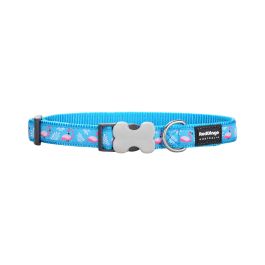 Red Dingo Collar Ajustable Flamingo Turquoise 20 mm x 31-47 cm Nylon