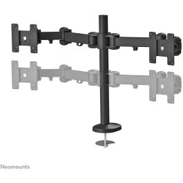 Neomounts FPMA-D960DG Soporte de Mesa para 2 Monitores de 10" a 27" (69cm) hasta 8kg por Pantalla, Ajustable, Negro