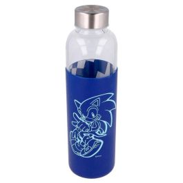 STOR Botella de cristal Sonic The Hedgehog con funda de silicona 585ml Precio: 13.89000019. SKU: B14KLDLRNB