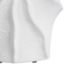 Jarrón Blanco Barro Decoración 22 X 15 X 38 cm