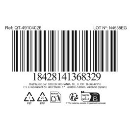 Inde Cacerola 26 cm (8 L) de Acero Inoxidable Industrial con Tapa, Modelo Hermes Matt, Serie QT (4 Unidades)