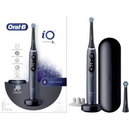 Oral-B iO 8S Cepillo dental vibratorio Adulto Negro con 2 cabezales y maleta de viaje