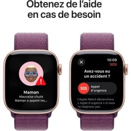 Apple Watch Series 10 GPS - 42 mm - Caja de aluminio en oro rosa - Correa deportiva color ciruela Apple Watch Series 10 GPS - 42 mm - Caja de aluminio en oro rosa - Correa deportiva color ciruela