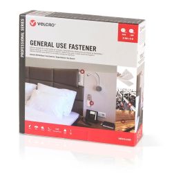 Velcro Cinta de Gancho y Bucle Adhesiva Blanca 20mm x 25m